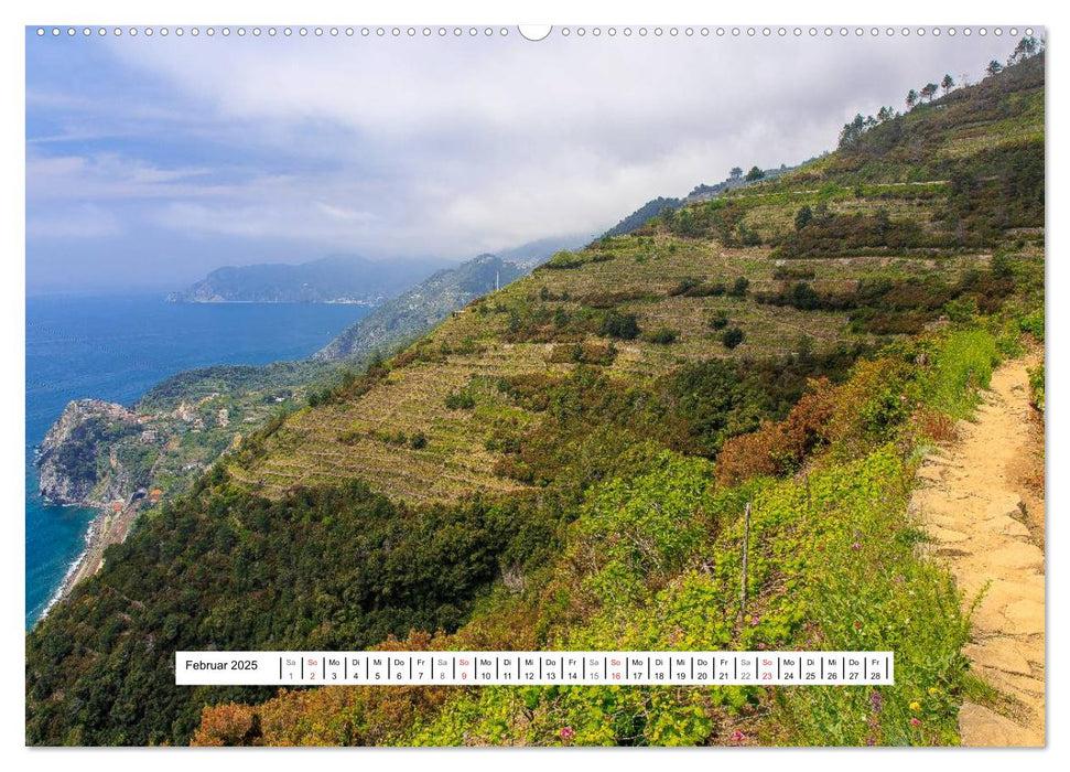 Cinque Terre Sentiero Azzurro (CALVENDO Premium Wandkalender 2025)