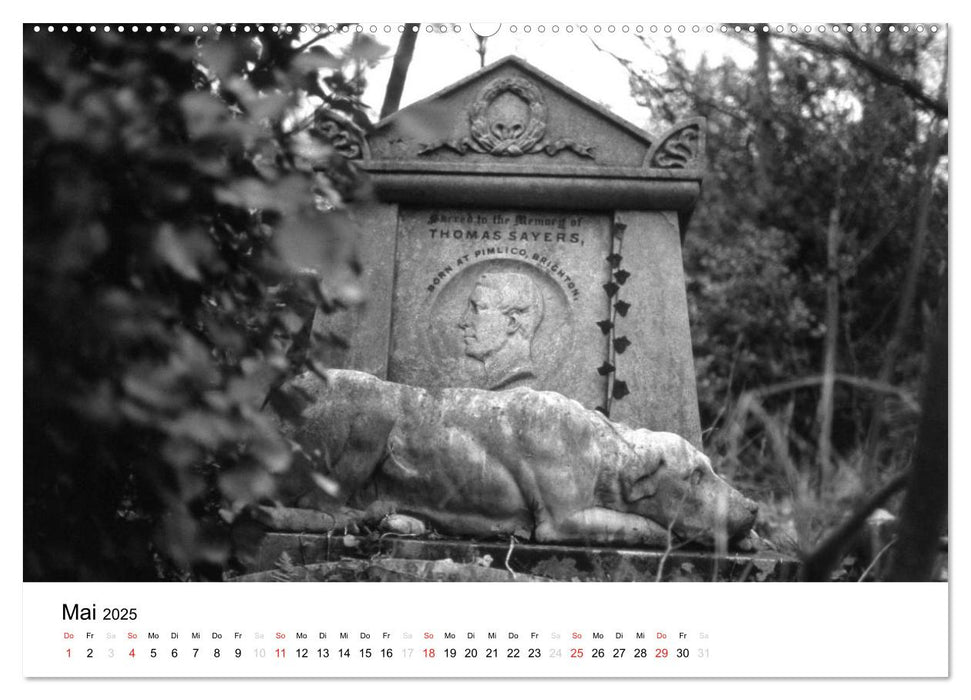 Highgate Cemetery London (CALVENDO Premium Wandkalender 2025)