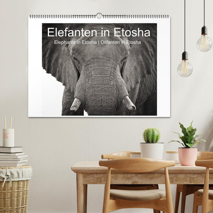 Elefanten in Etosha (CALVENDO Wandkalender 2025)