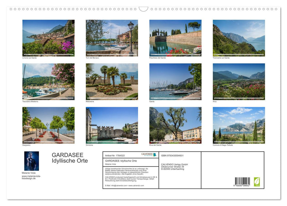 GARDASEE Idyllische Orte (CALVENDO Wandkalender 2025)