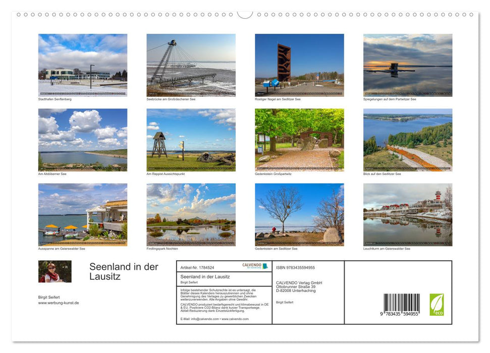 Seenland in der Lausitz (CALVENDO Premium Wandkalender 2025)