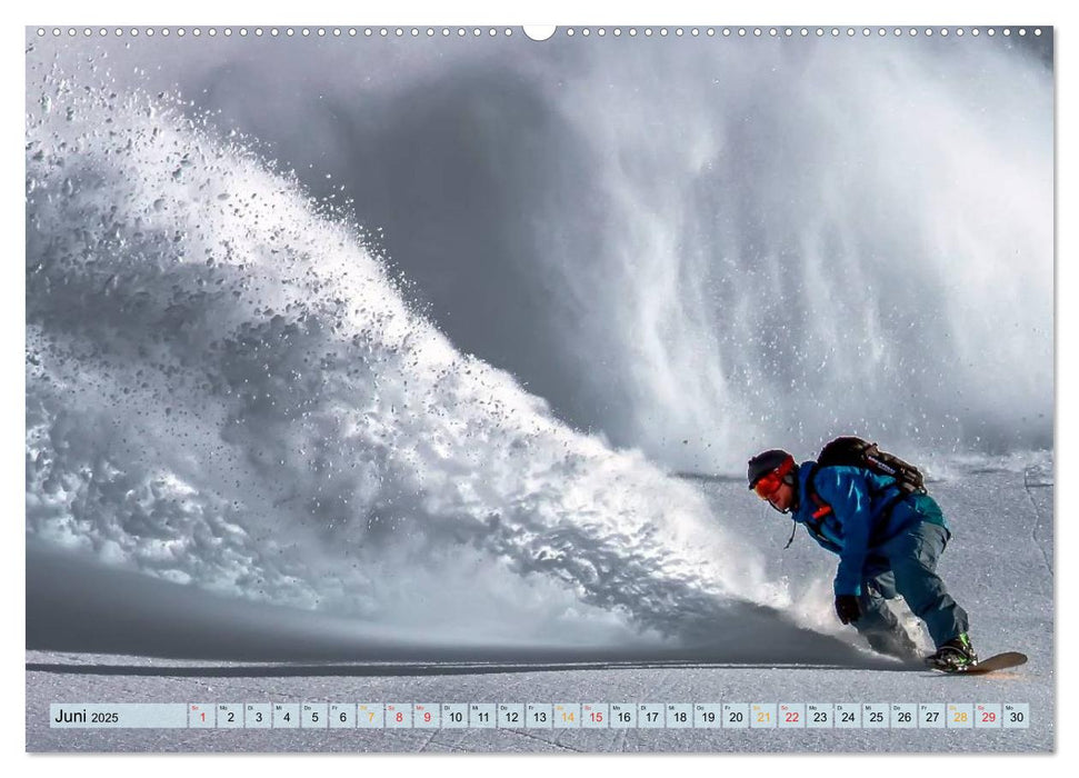 Snowboarden - ein Stück Freiheit (CALVENDO Wandkalender 2025)