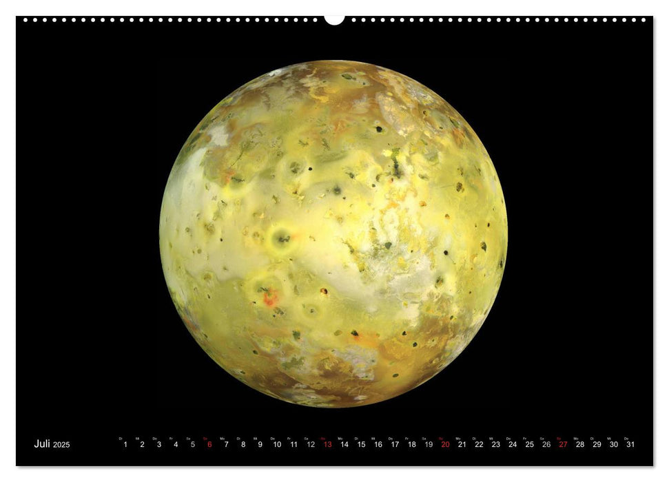 Sonne, Monde und Planeten (CALVENDO Premium Wandkalender 2025)