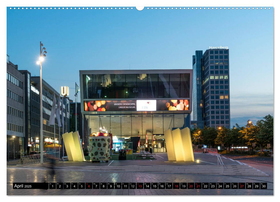 Das Ruhrgebiet bei Nacht (CALVENDO Premium Wandkalender 2025)