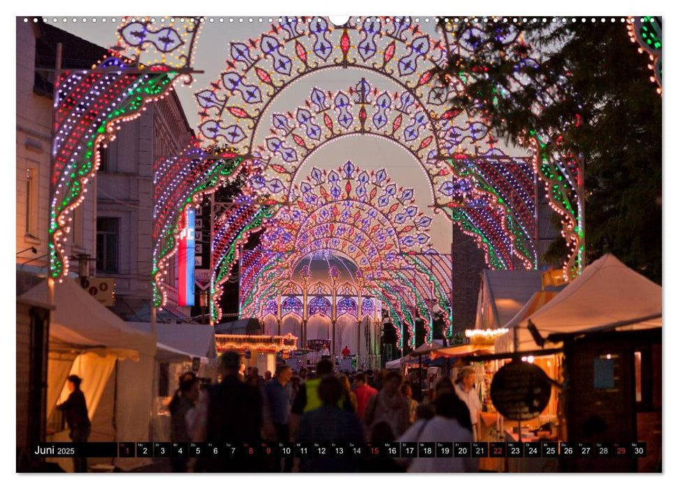 Das Ruhrgebiet bei Nacht (CALVENDO Premium Wandkalender 2025)