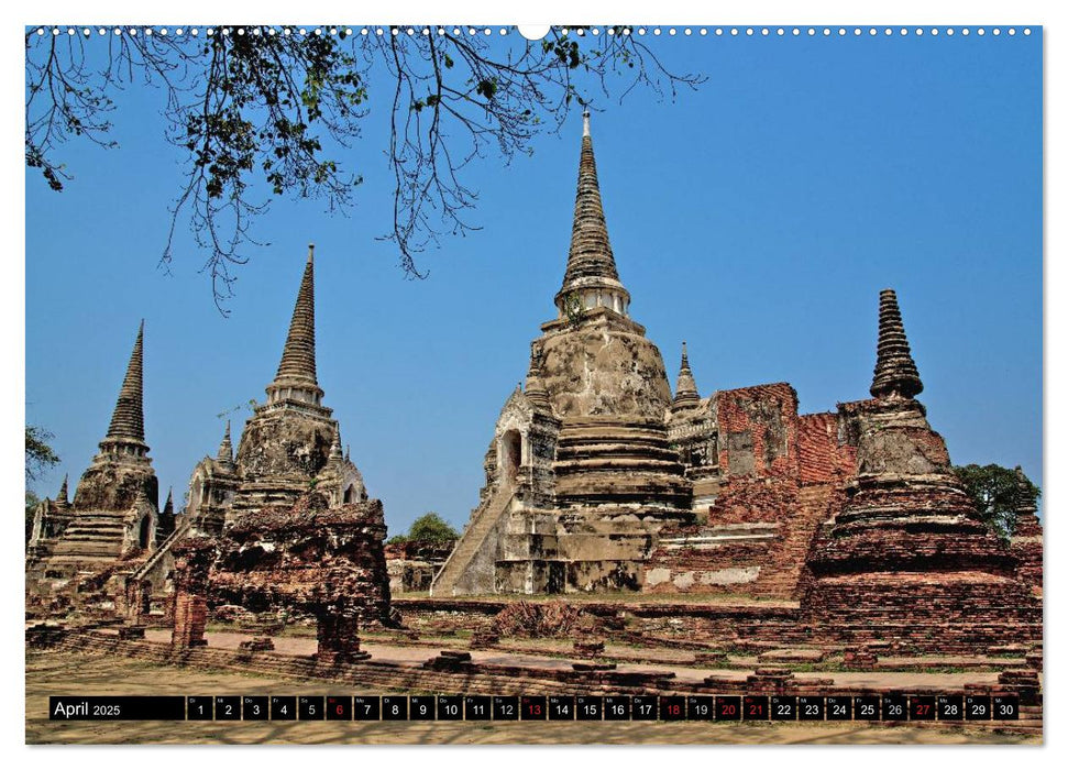 Ayutthaya - Thailands alte Hauptstadt (CALVENDO Premium Wandkalender 2025)