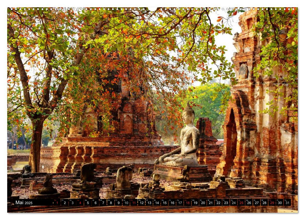 Ayutthaya - Thailands alte Hauptstadt (CALVENDO Premium Wandkalender 2025)