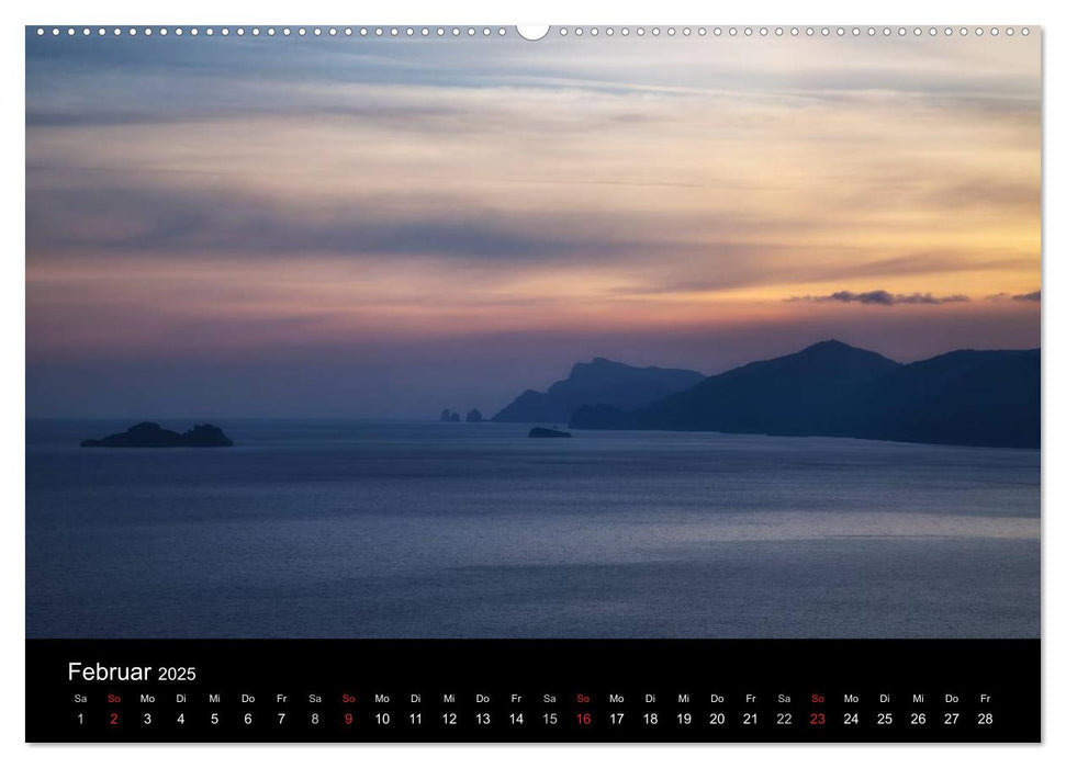Amalfiküste und Capri (CALVENDO Wandkalender 2025)