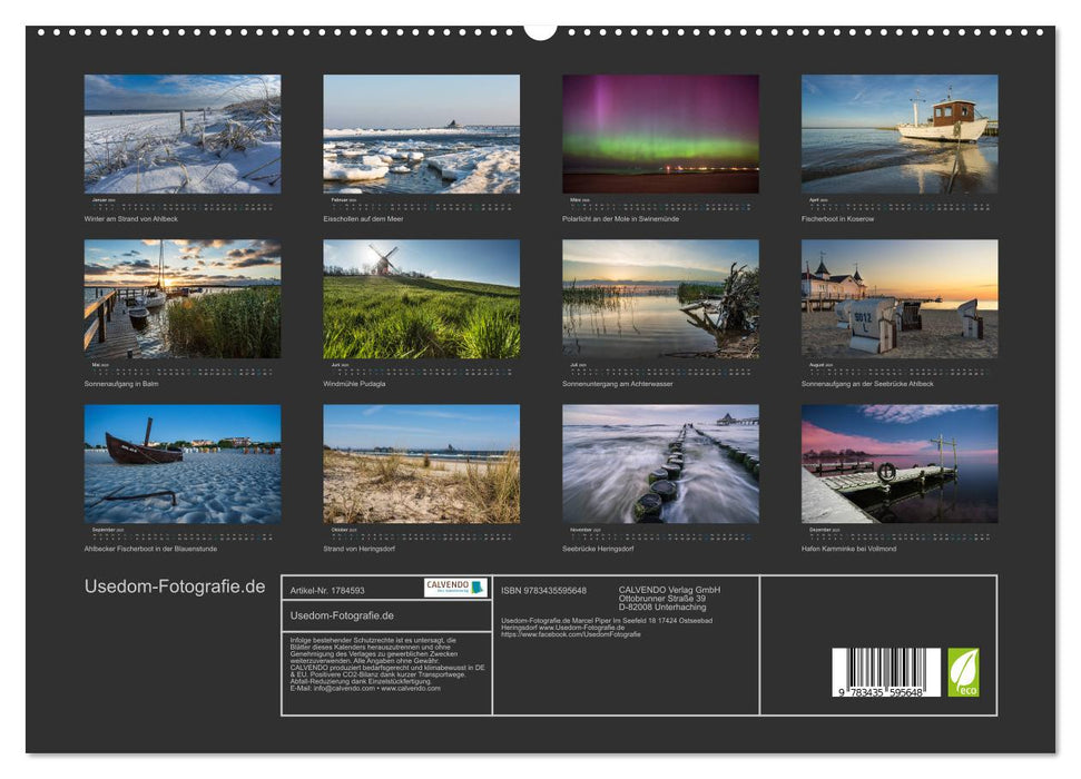 Usedom-Fotografie.de (CALVENDO Premium Wandkalender 2025)