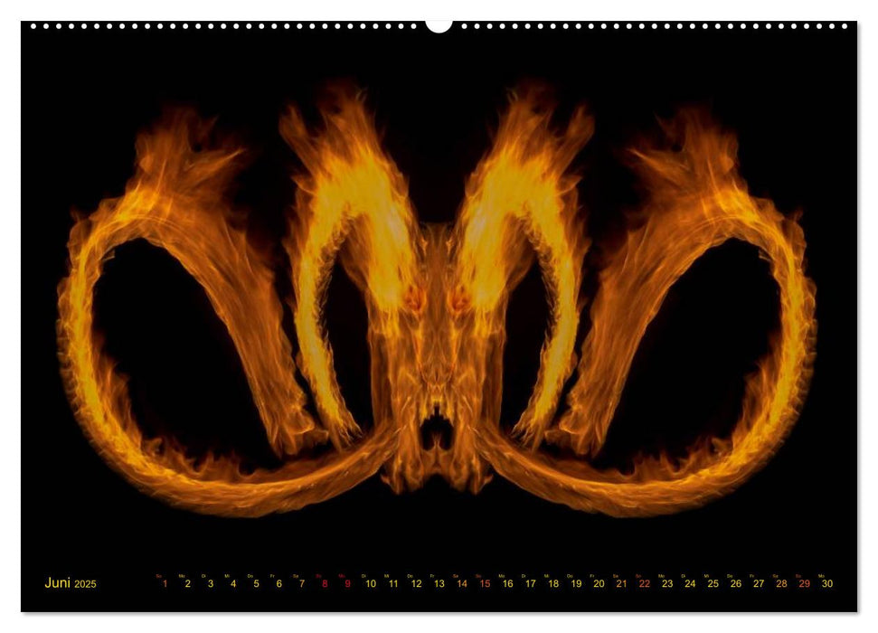 Feuerdrache (CALVENDO Premium Wandkalender 2025)