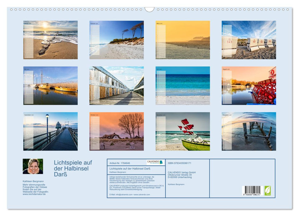 Lichtspiele auf der Halbinsel Darß (CALVENDO Wandkalender 2025)