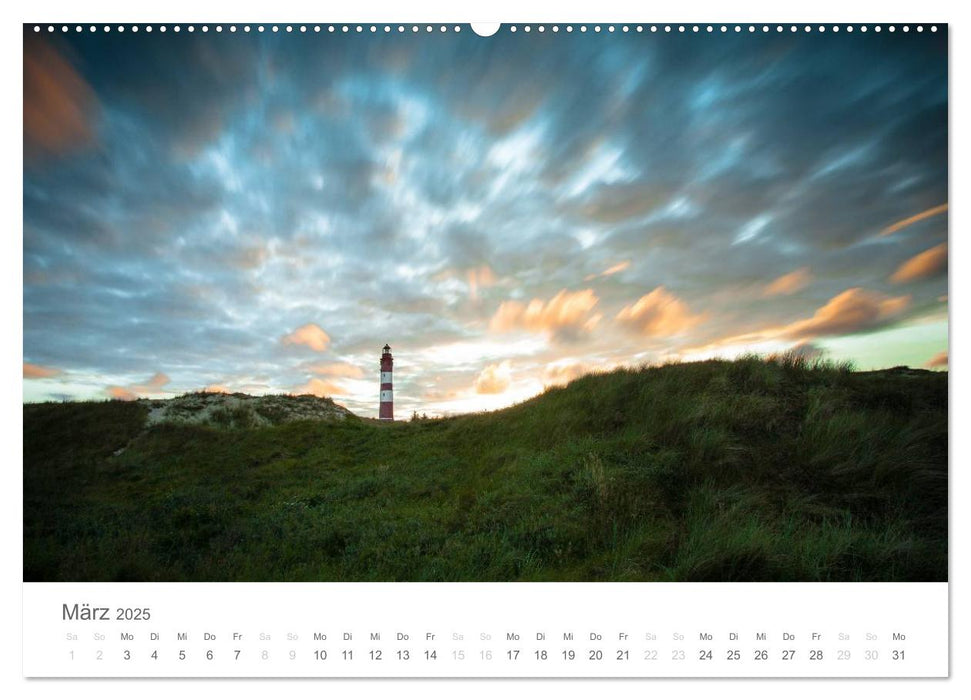 Amrum - Nordseeinsel im Wechsel der Gezeiten (CALVENDO Premium Wandkalender 2025)