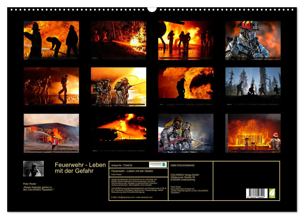 Feuerwehr - Leben mit der Gefahr (CALVENDO Wandkalender 2025)