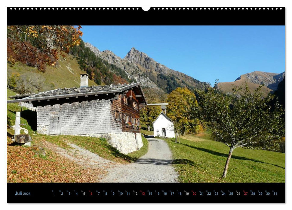 Region Oberstdorf - Kleinwalsertal und Nebelhorn (CALVENDO Premium Wandkalender 2025)