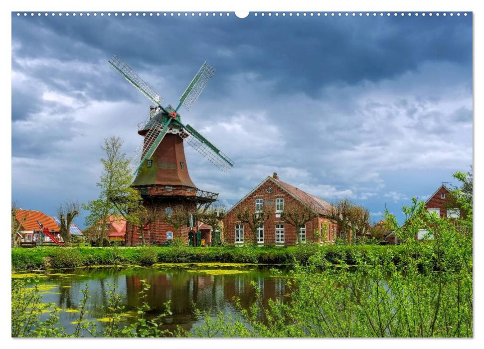 Windmühlen in Ostfriesland (CALVENDO Premium Wandkalender 2025)