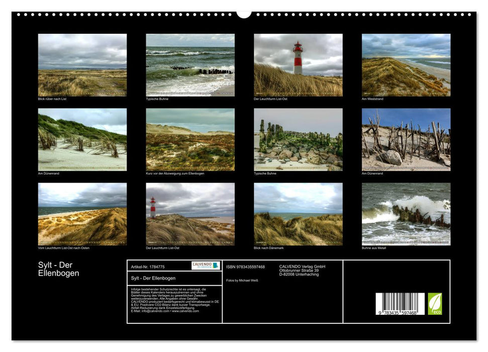 Sylt - Der Ellenbogen (CALVENDO Premium Wandkalender 2025)