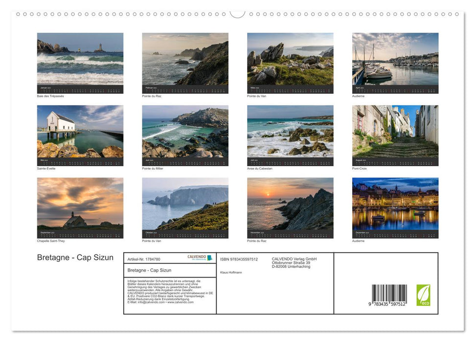 Bretagne - Cap Sizun (CALVENDO Premium Wandkalender 2025)