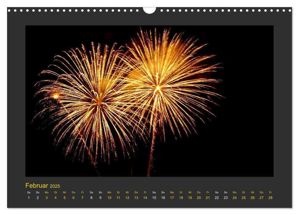 Feuerwerk - Explosives am Himmel (CALVENDO Wandkalender 2025)