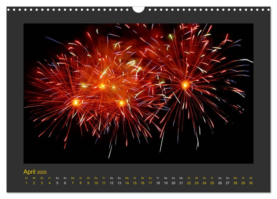 Feuerwerk - Explosives am Himmel (CALVENDO Wandkalender 2025)