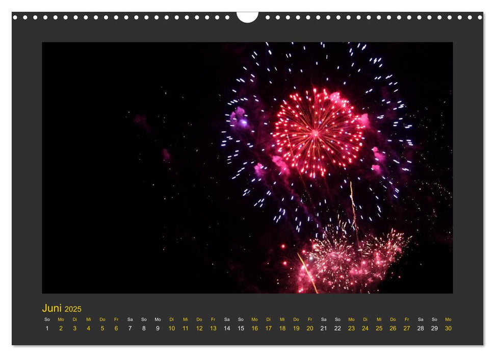 Feuerwerk - Explosives am Himmel (CALVENDO Wandkalender 2025)