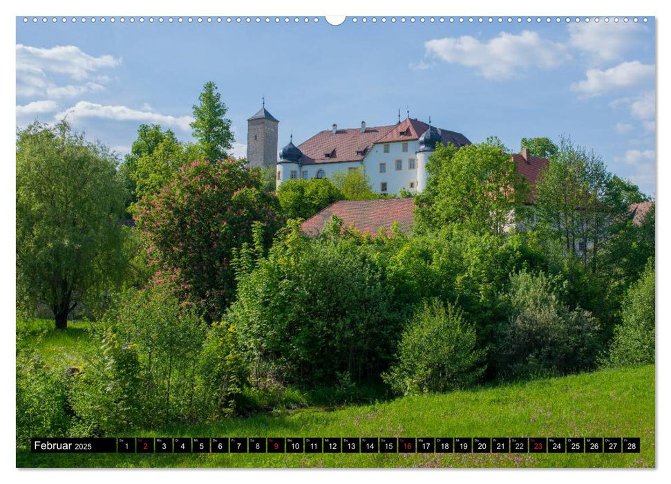 Unterwegs auf der fränkischen Burgenstraße (CALVENDO Premium Wandkalender 2025)