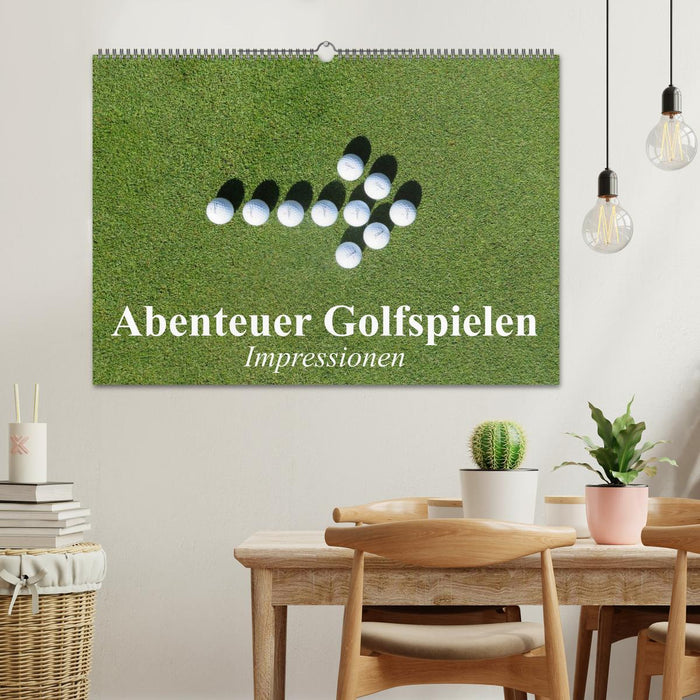 Abenteuer Golfspielen. Impressionen (CALVENDO Wandkalender 2025)