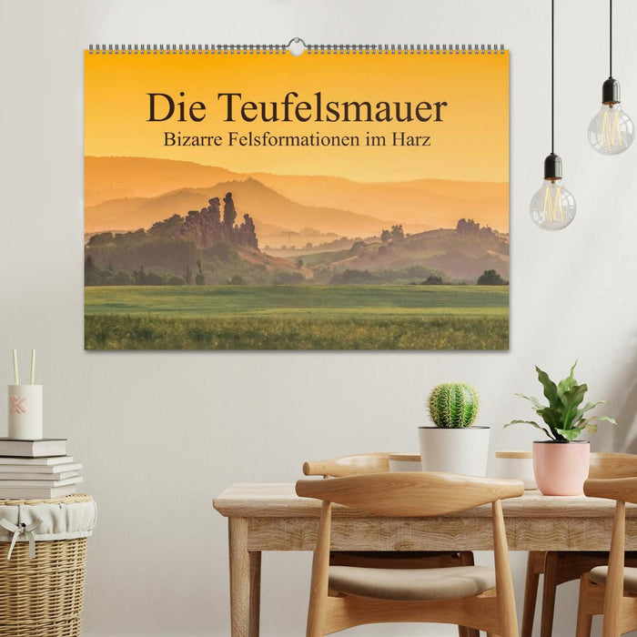 Die Teufelsmauer - Bizarre Felsformationen im Harz (CALVENDO Wandkalender 2025)