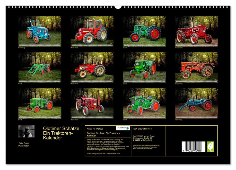 Oldtimer Schätze. Ein Traktoren-Kalender (CALVENDO Premium Wandkalender 2025)