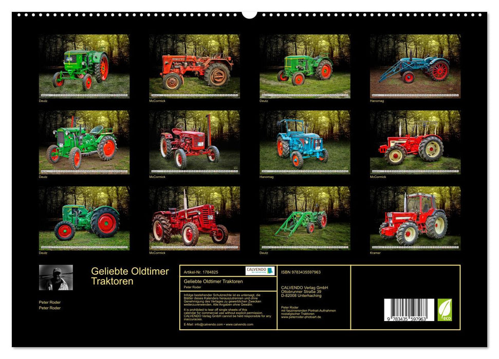 Geliebte Oldtimer Traktoren (CALVENDO Premium Wandkalender 2025)