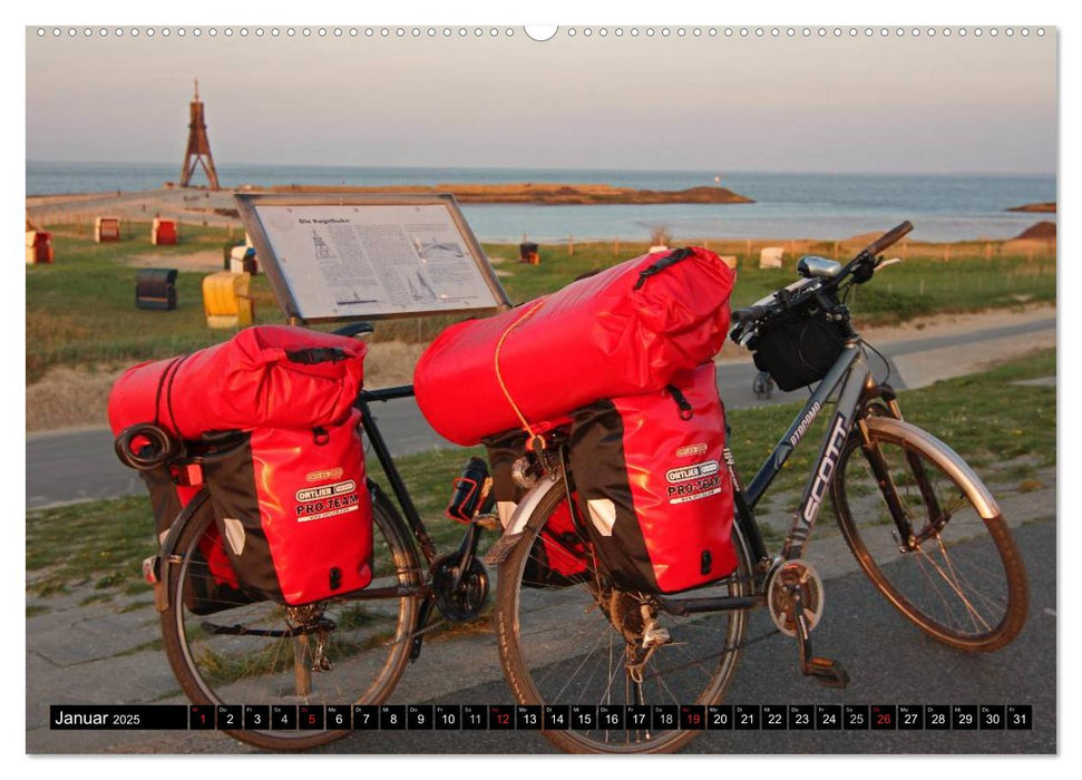 Die Elbe - Deutschlands beliebtester Radwanderweg (CALVENDO Wandkalender 2025)