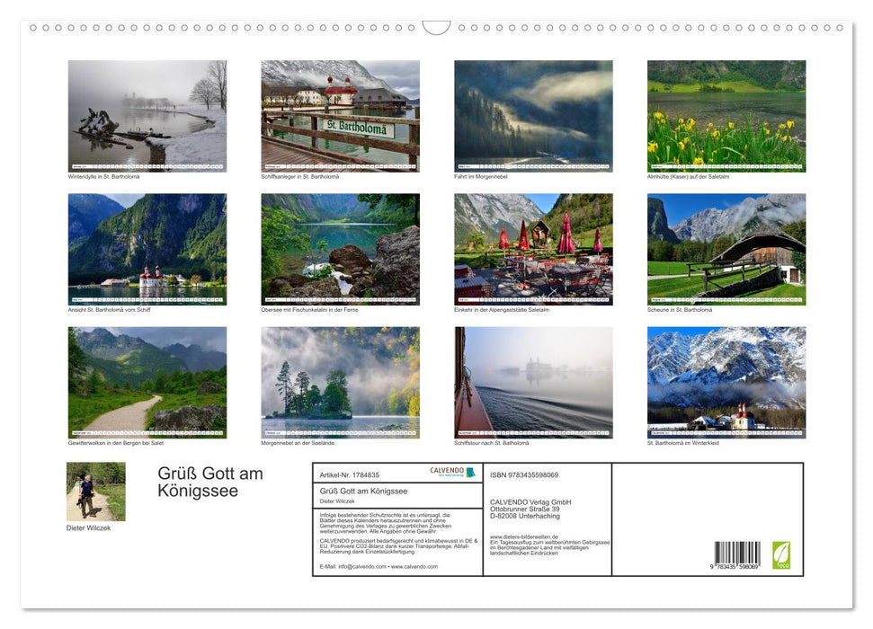 Grüß Gott am Königssee (CALVENDO Wandkalender 2025)