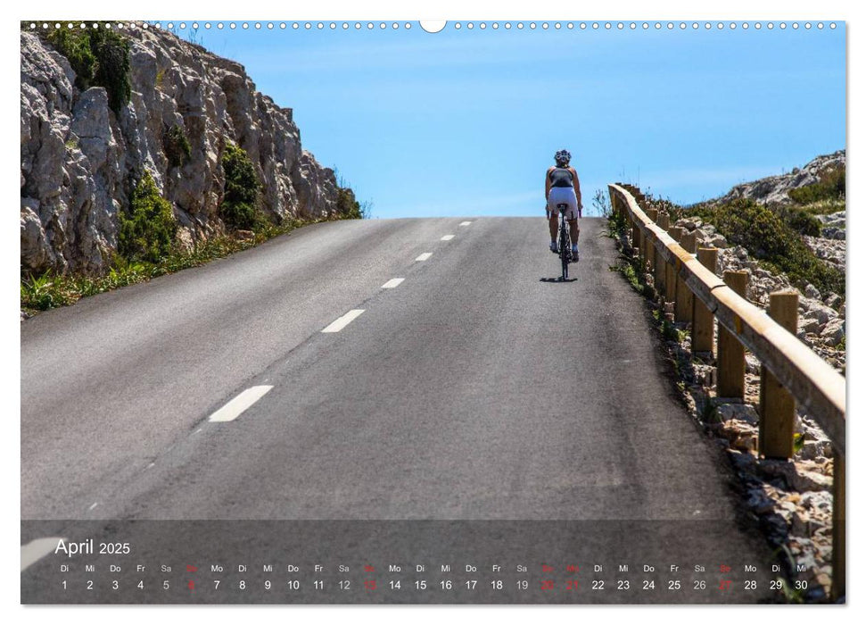 Mit dem Rennrad auf Mallorca (CALVENDO Premium Wandkalender 2025)