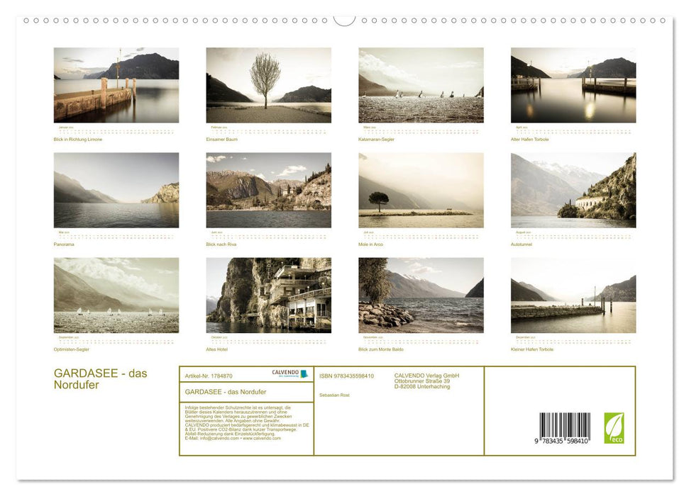 GARDASEE - das Nordufer (CALVENDO Premium Wandkalender 2025)