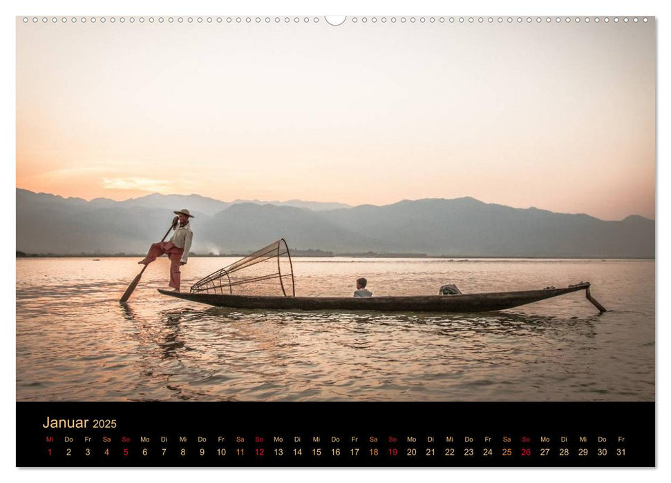 GOLDENES MYANMAR 2025 (CALVENDO Premium Wandkalender 2025)