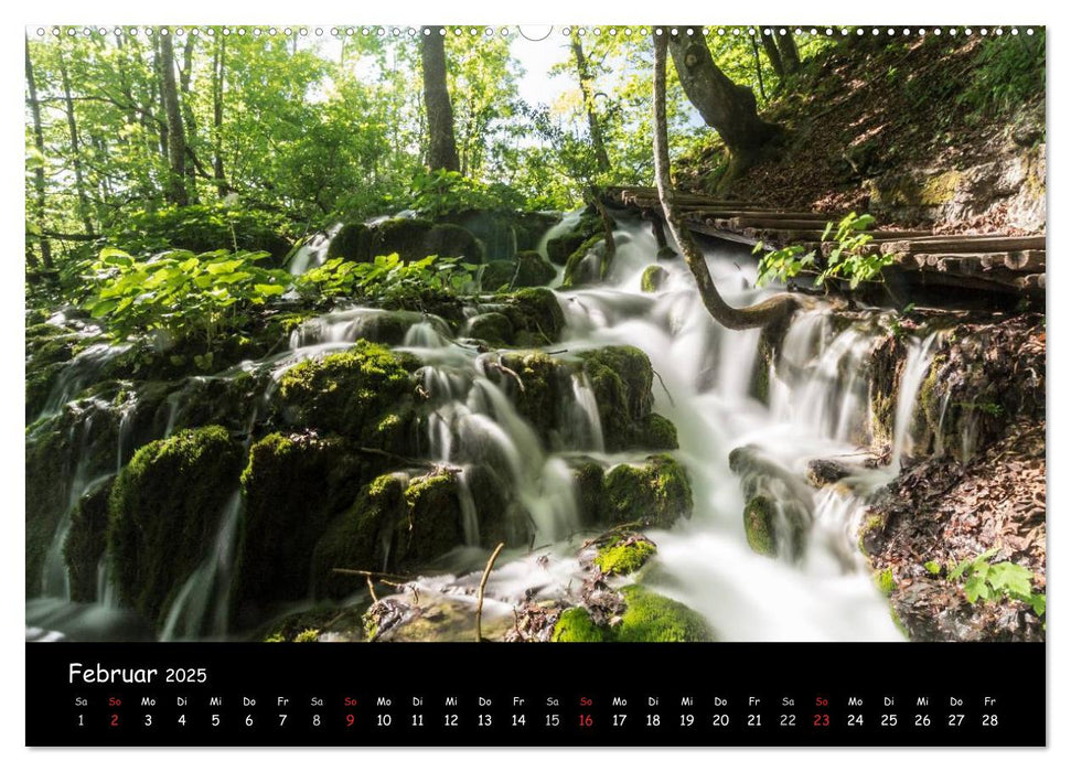 Wunderwerk der Natur: Plitvicer Seen (CALVENDO Premium Wandkalender 2025)