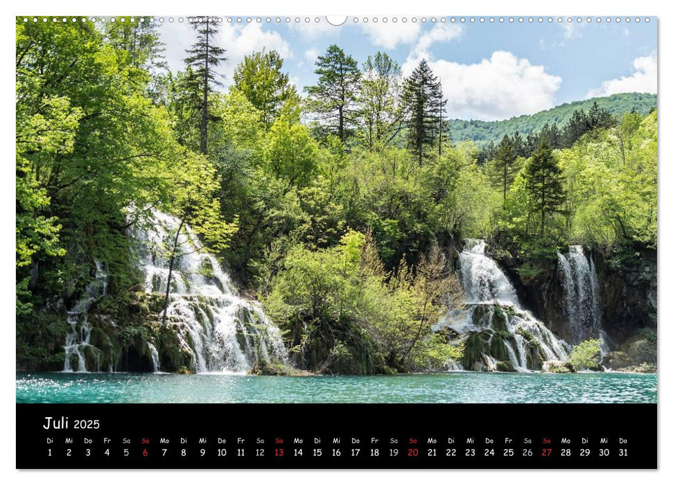 Wunderwerk der Natur: Plitvicer Seen (CALVENDO Premium Wandkalender 2025)