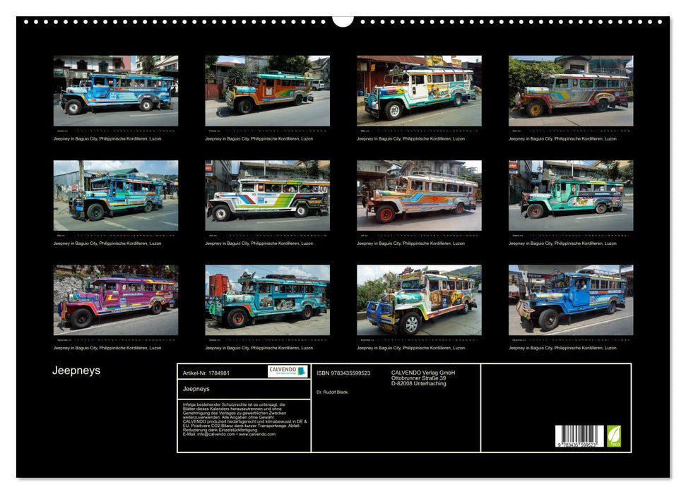 Jeepneys (CALVENDO Wandkalender 2025)