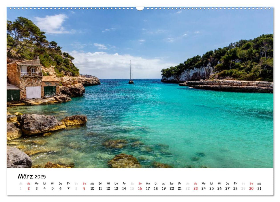 Wildes und romantisches Mallorca (CALVENDO Premium Wandkalender 2025)