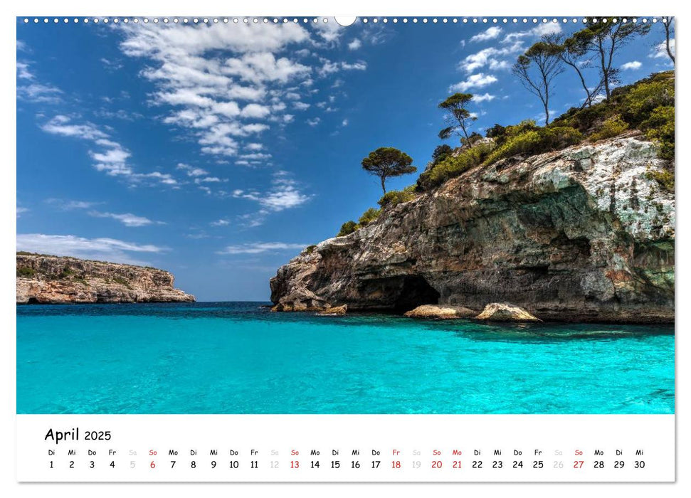 Wildes und romantisches Mallorca (CALVENDO Premium Wandkalender 2025)