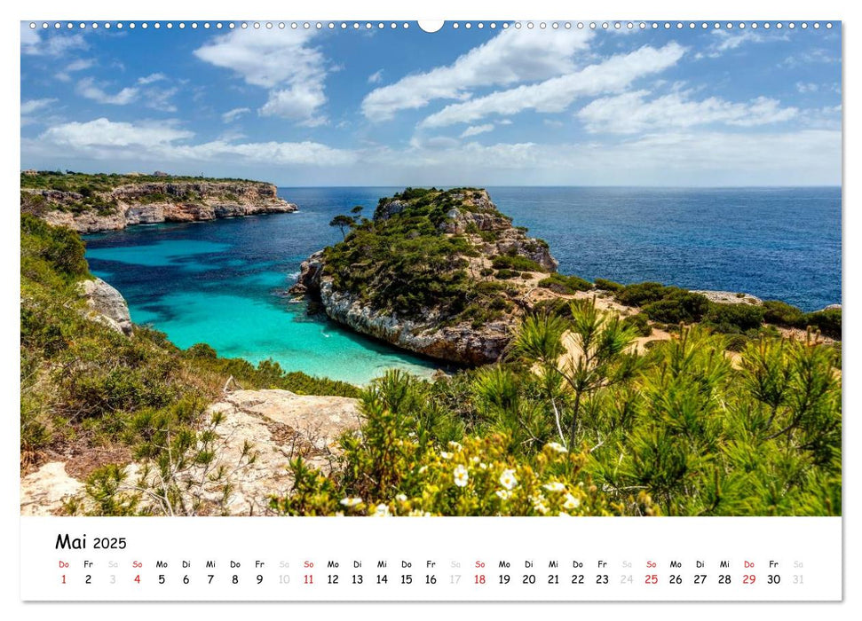 Wildes und romantisches Mallorca (CALVENDO Premium Wandkalender 2025)