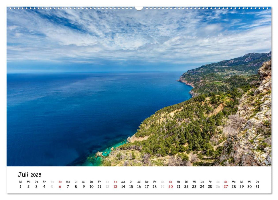 Wildes und romantisches Mallorca (CALVENDO Premium Wandkalender 2025)