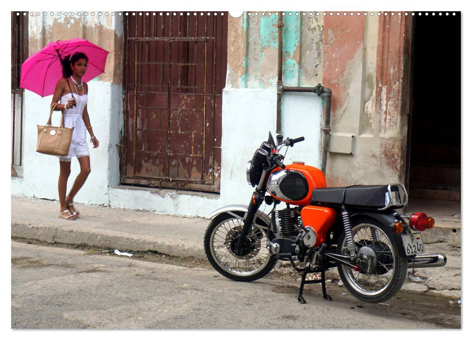 Mythos MZ - Ein DDR-Motorrad auf Kuba (CALVENDO Premium Wandkalender 2025)