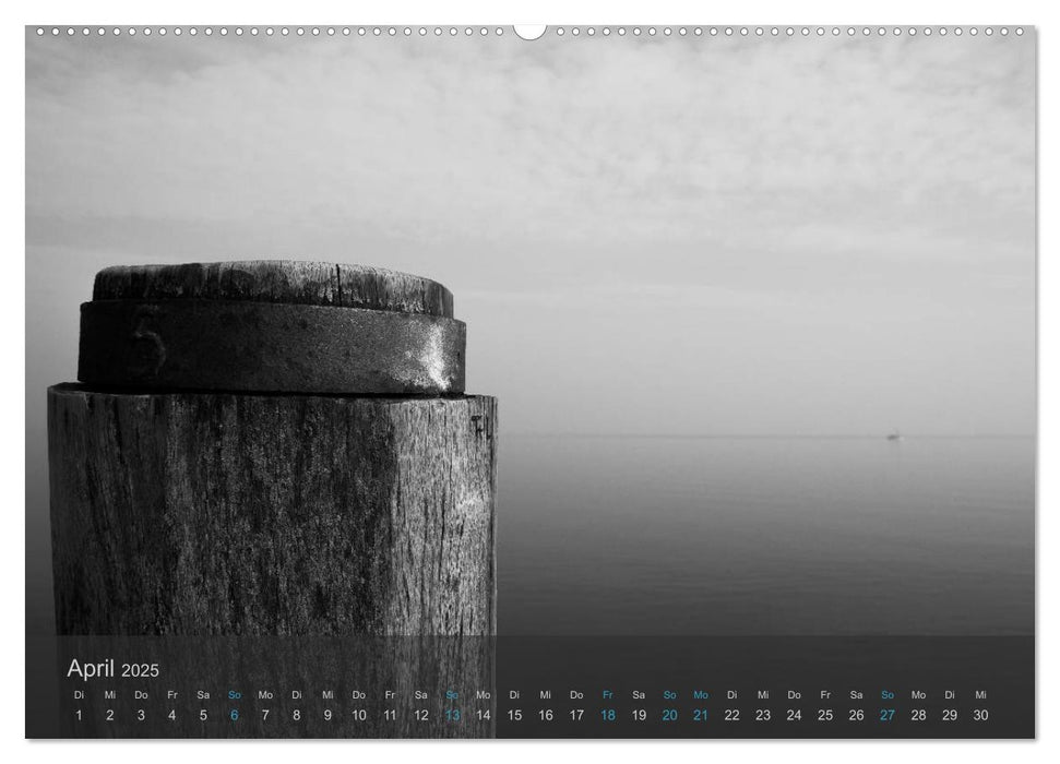 Seestücke. Schwarzweiße Nordseeimpressionen 2025 (CALVENDO Premium Wandkalender 2025)