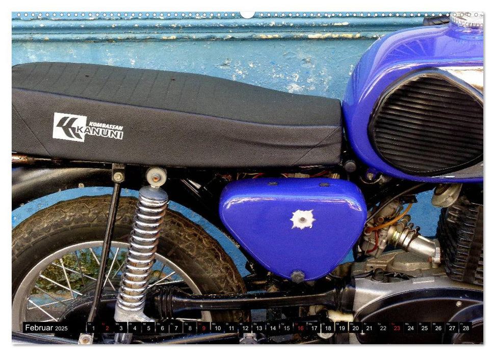 Motorrad Legenden in Kuba (CALVENDO Premium Wandkalender 2025)