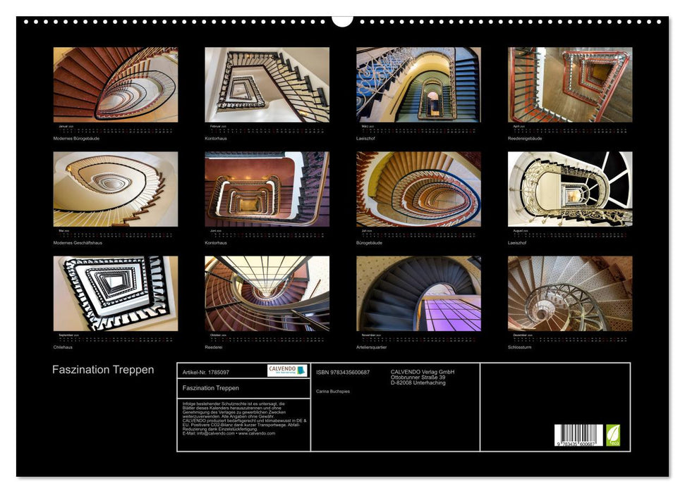 Faszination Treppen (CALVENDO Wandkalender 2025)