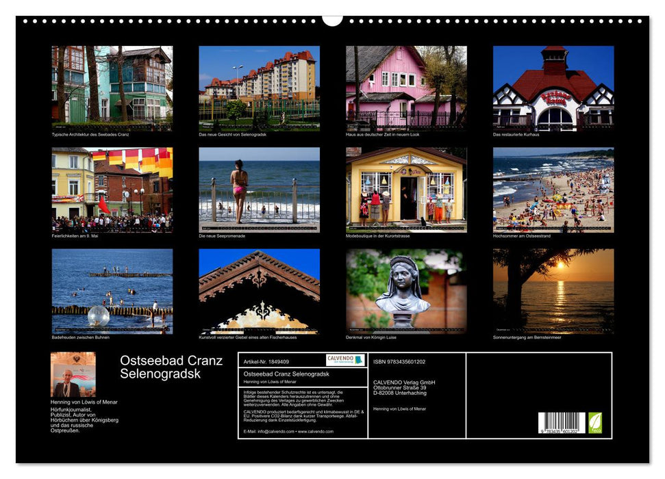 Ostseebad Cranz Selenogradsk (CALVENDO Wandkalender 2025)