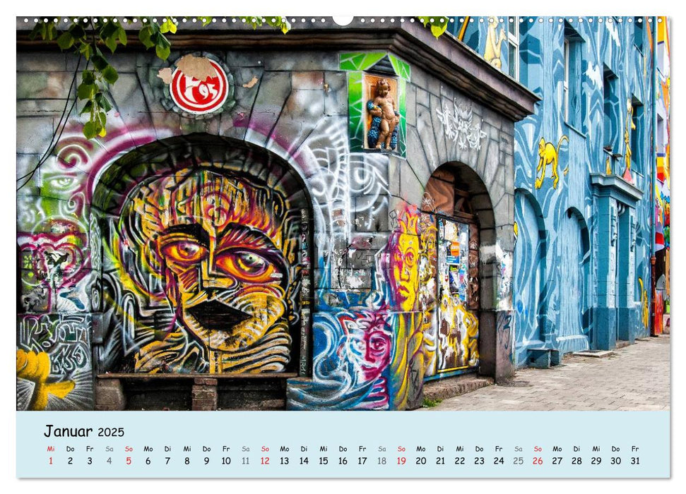 Düsseldorf - Die Kiefernstraße (CALVENDO Premium Wandkalender 2025)