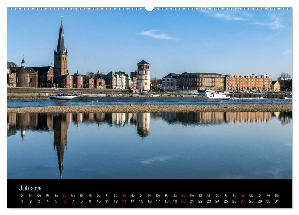 Düsseldorf - Rheinansichten (CALVENDO Premium Wandkalender 2025)