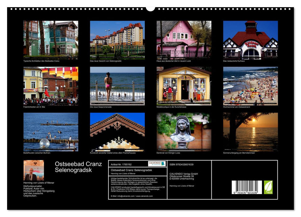 Ostseebad Cranz Selenogradsk (CALVENDO Premium Wandkalender 2025)