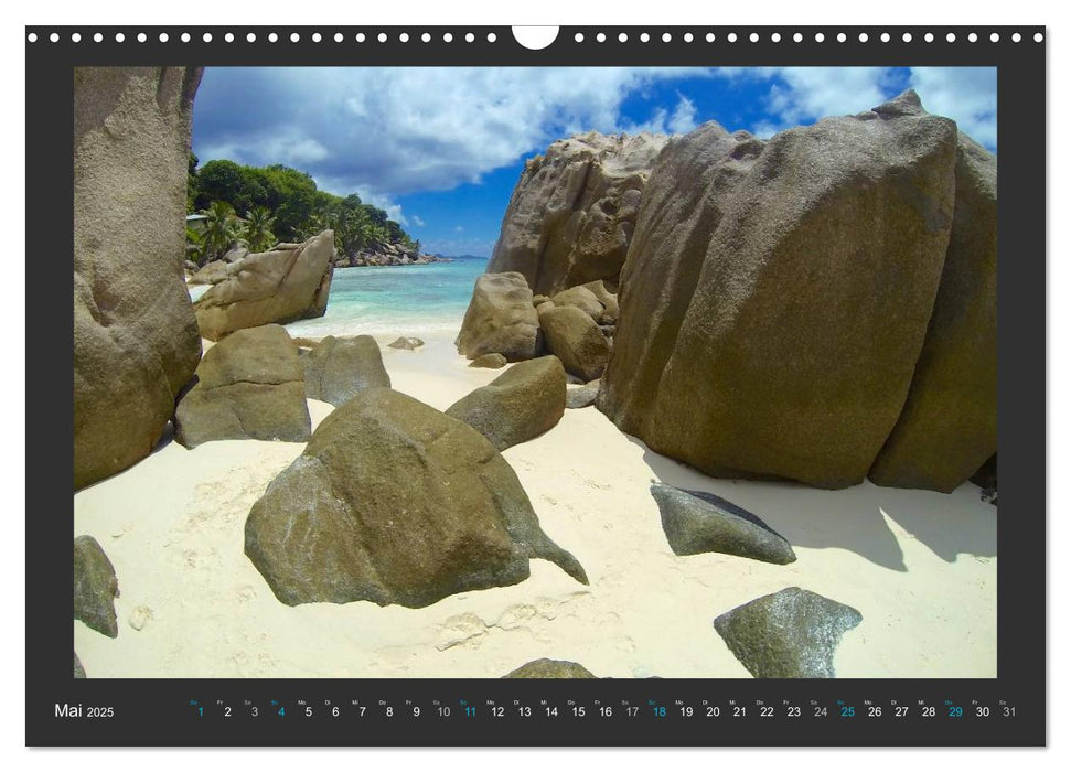 Seychellen - Der Garten Eden im Indischen Ozean (CALVENDO Wandkalender 2025)